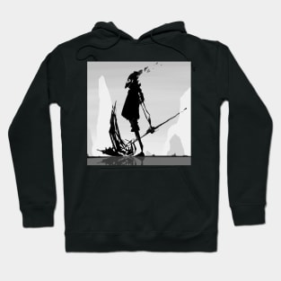 Shattered Tin Can Reaper Print Hoodie